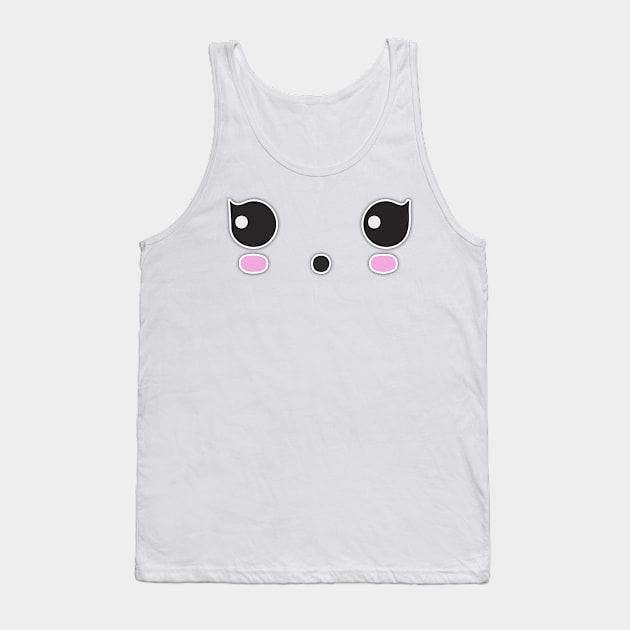 Kawaii curious face Tank Top by kamdesigns